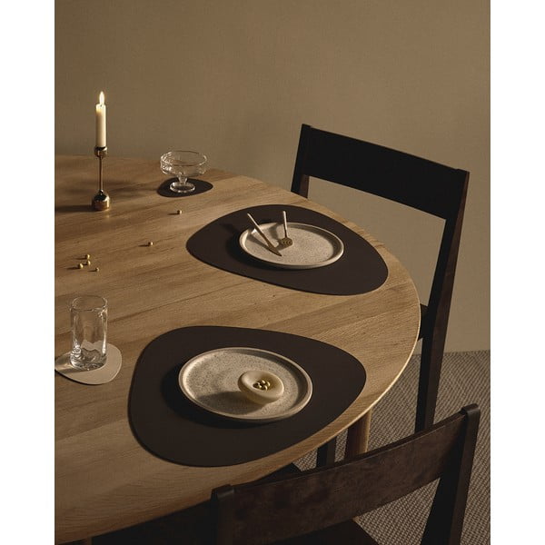 Öko-nahast lauamatt 37x44 cm Curve L Double Nupo - LIND DNA-image-1