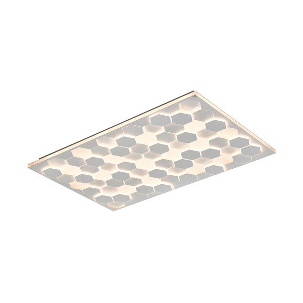 Valge LED laevalgusti hääljuhtimise/mobiilirakenduse juhtimisega, metallist varjuga 70x115 cm Cifavo - CINQUE-image-4