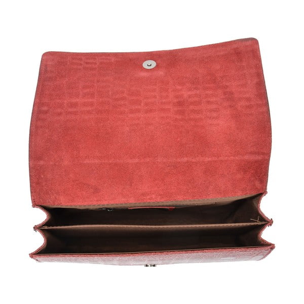 Punane nahast keti käekott - Carla Ferreri-image-3