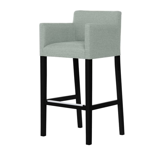 Mentolově zelená barová židle s černými nohami Ted Lapidus Maison Sillage