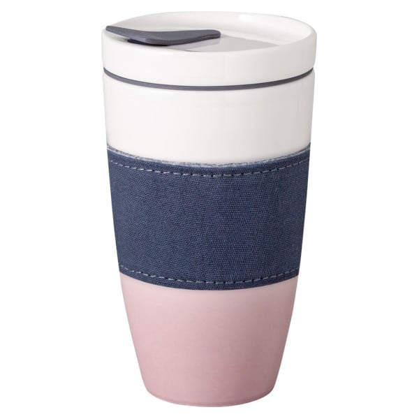 Roosa-valge portselanist reisikruus, 350 ml To Go - like | Villeroy & Boch-image-3