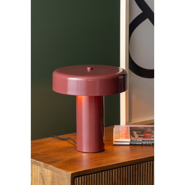 Burgundiapunane metallist laualamp (kõrgus 26 cm) Riqueza Palo - Leitmotiv-image-1