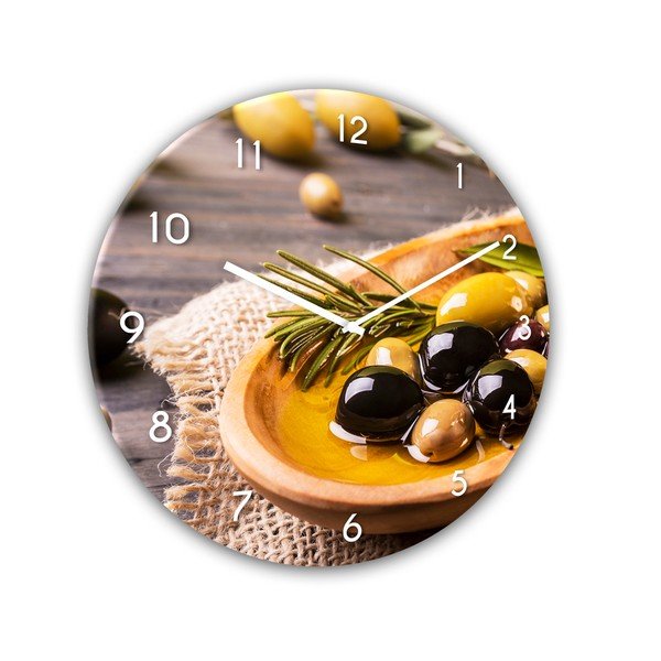 Klaasist seinakell Kuldne, ø 30 cm Gold Olives - Styler-image-1