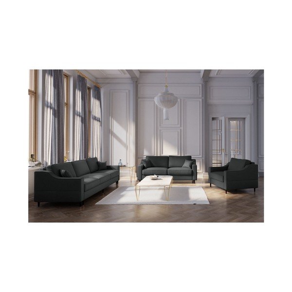 Antracitová dvoumístná pohovka Mazzini Sofas Narcisse-image-3
