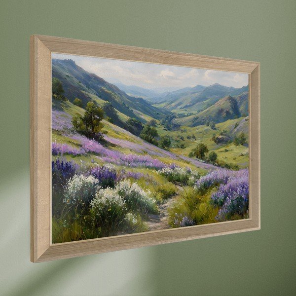 Trükitud pilt raamiga 75x56 cm Violet Hills - Styler-image-4