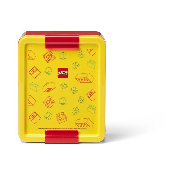 Kollased laste plastikust lõunakarbid, 2 tk Brick – LEGO®-image-3