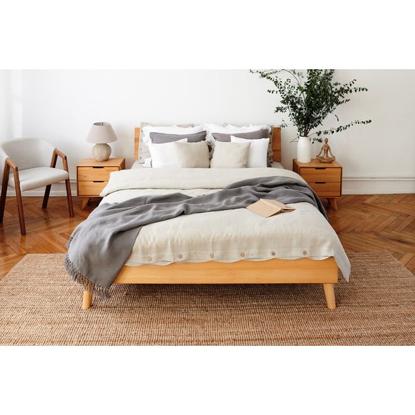 Kahekordne voodi pöögipuust 180x200 cm Greg 1 - The Beds-image-1