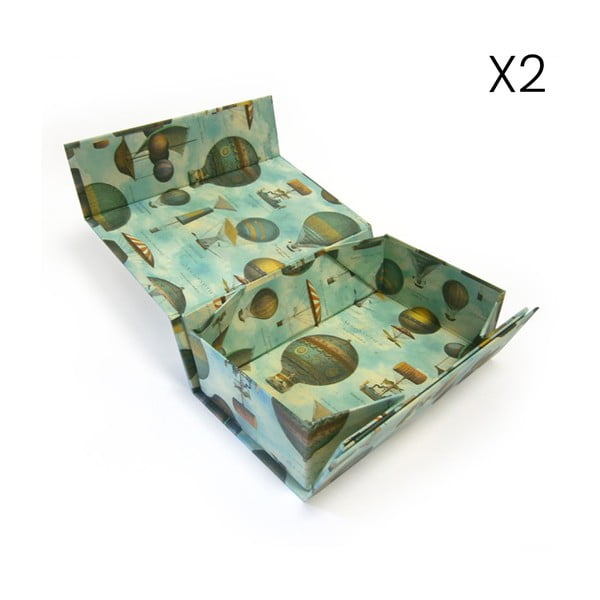 Kinkekarpide komplekt 2 tk 13x36 cm Air Balloon – Kartos-image-1