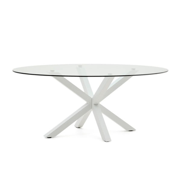 Söögilaud klaasist pealispinnaga 100x200 cm Argo - Kave Home