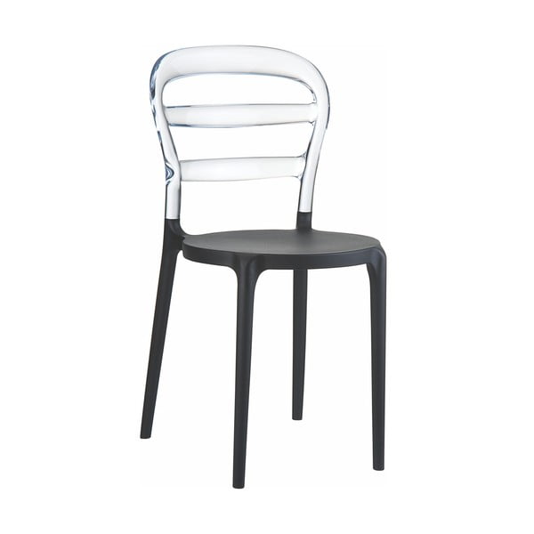 Židle MIss Bibi Black/Clear