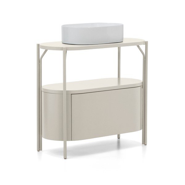 Valge valamukapp 90x81 cm Arely - Kave Home-image-4