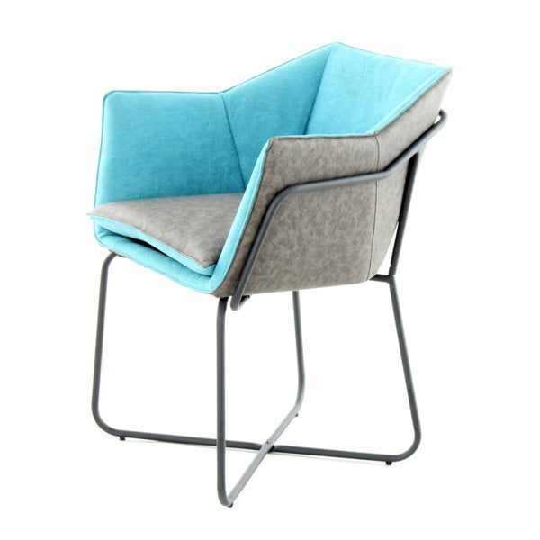 Modro-šedá jídelní židle 360 Living Miretta