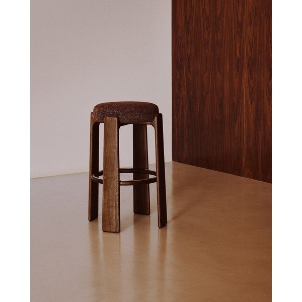 Pruun saarepuidust baaritool (istme kõrgus 75 cm) Granite - Kave Home-image-1