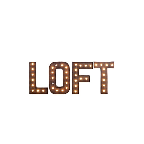 Svítící nápis Loft Metal