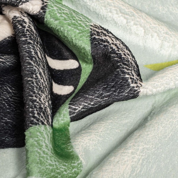 Heleroheline mikrofiiberist beebitekk 140x110 cm Panda - Moshi Moshi-image-1