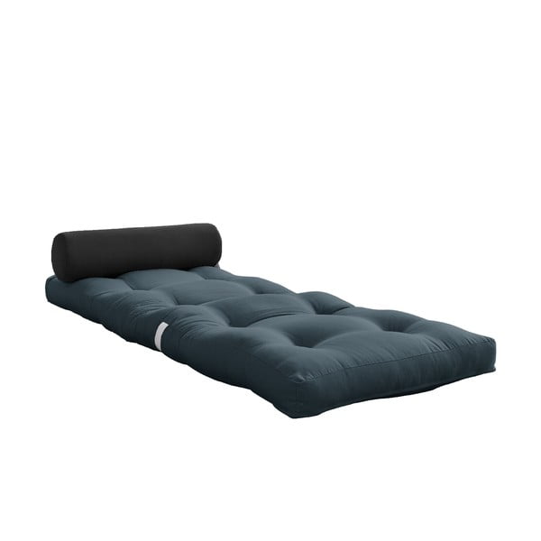 Sinine-hall futon madrats 70x200 cm Wrap Petroleum/Dark Grey – Karup Design