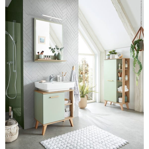 Seinapeegel riiuliga 60x75 cm Set 963 - Pelipal-image-4