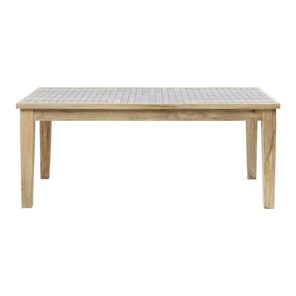 Dřevěný jídelní stůl s kameninovou deskou Kare Design, 180 x 90 cm