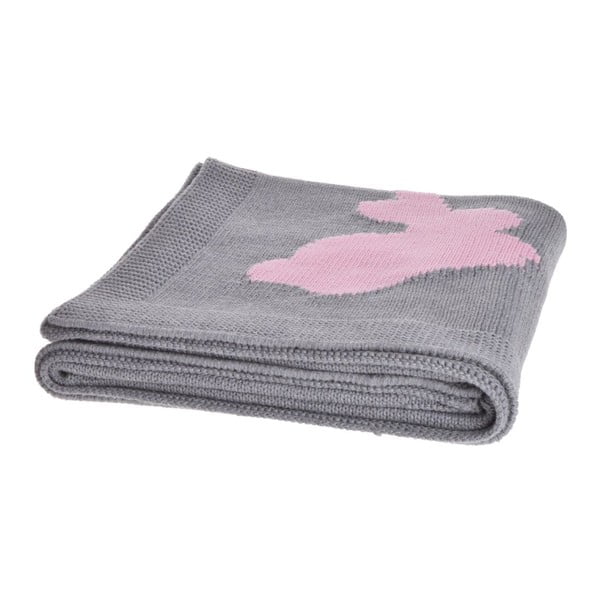 Dětská deka Rabbit Pink, 80x100 cm