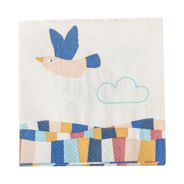 Pabersalvrätikud 20tk komplektis 33x33 cm Colorine - Bloomingville Mini