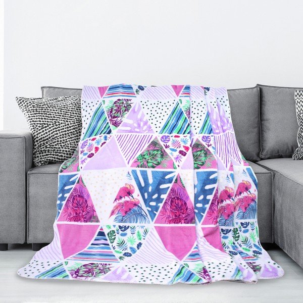 Deka z mikrovlákna AmeliaHome Kaleidoscope, 220 x 240 cm-image-1