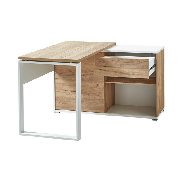 Töölaud tammepuust 120x117 cm Lioni - Germania-image-4