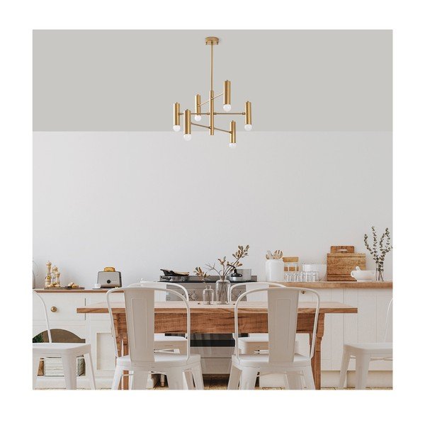 Kuldne rippvalgusti metallist varjuga Gharib - Opviq lights-image-4