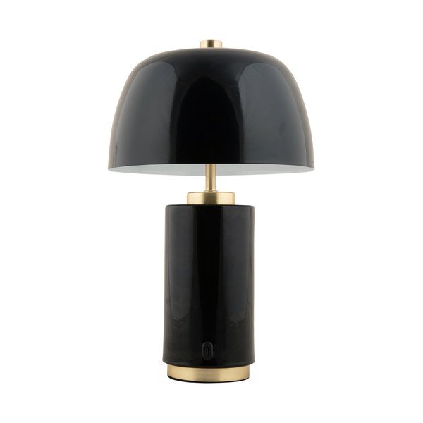 Must dimmerdatav LED lauavalgusti metallist varjuga (kõrgus 30 cm) Freya - Leitmotiv-image-4