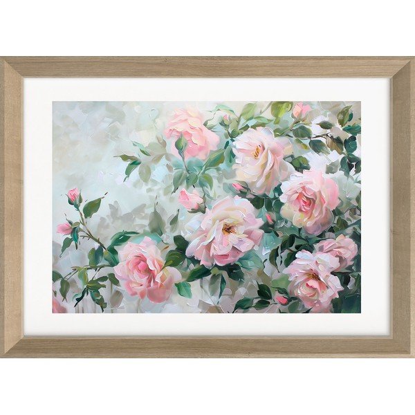Trükitud pilt raamiga 75x56 cm Blooming Roses - Styler