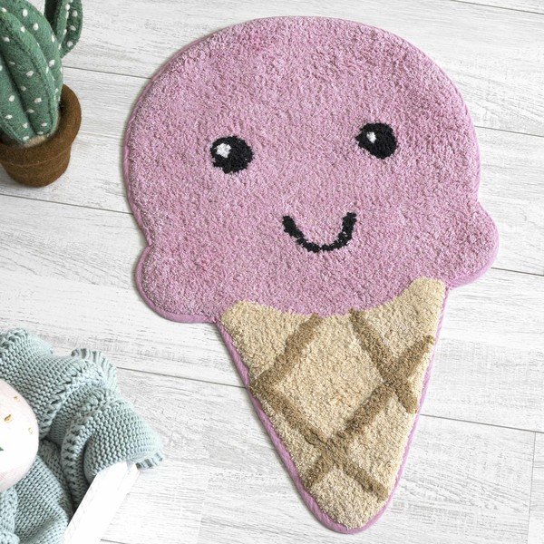 Roosa-pruun puuvillane vannimatt , 44 x 68 cm Ice Cream - Mr. Fox-image-1