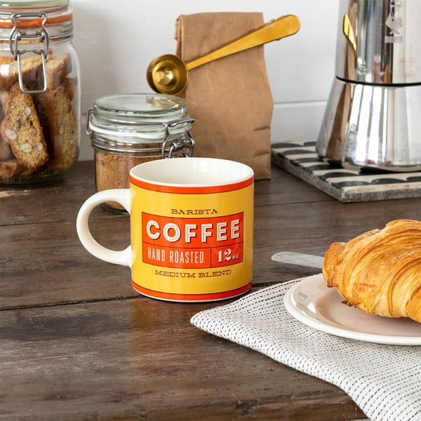 Punane-kreem keraamiline kruus 350 ml Barista - Rex London-image-1