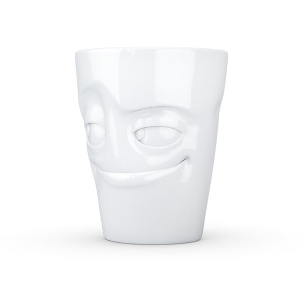 Valge käepidemega portselanist kruus - 58products-image-1