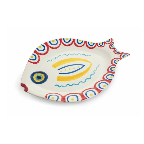 4 taldrikulist dolomiidist kalakujulised taldrikud Sashimi Fish - VDE Tivoli 1996-image-3