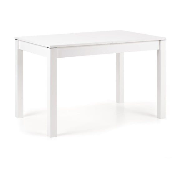 Bílý rozkládací jídelní stůl Halmar Maurycy, délka 118 - 158 cm
