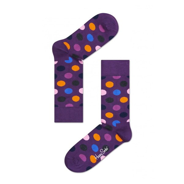 Ponožky Happy Socks Purple Big Dots, vel. 36-40