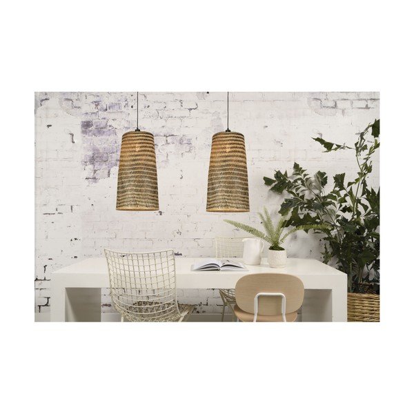 Rippuv bambuslamp , ⌀ 37 cm Kalimantan - Good&Mojo-image-1