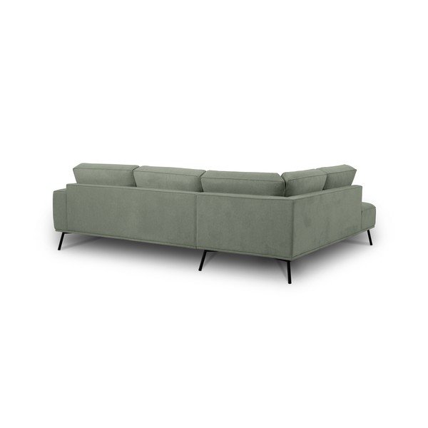 Roheline šenillist nurgadiivan (vasak nurk/L-kujuline) Amsterdam - Scandic-image-3