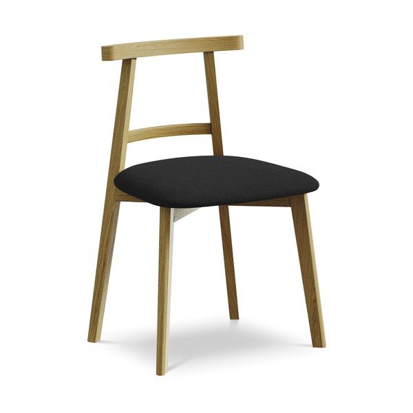 Must täispuidust söögitool Ohelo - Makamii