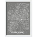 Plakat raamis 40x55 cm Bratislava - Wallity