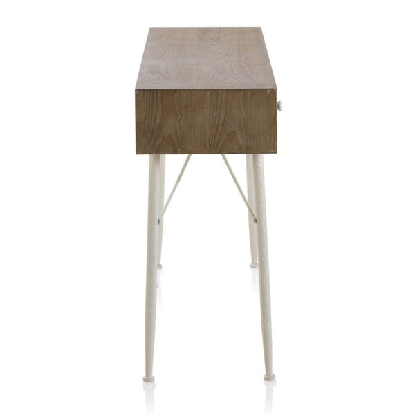 Rustico konsoollaud mustade ja valgete detailidega ning kolme sahtliga Geometric - Geese-image-2