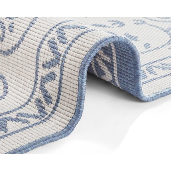 Sinine ja kreemikas õuevaip , 160 x 230 cm Leyte - NORTHRUGS-image-3