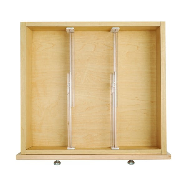 2 läbipaistva köögisahtli vaheseinte vaheseinte komplekt, 37 cm Linus - iDesign