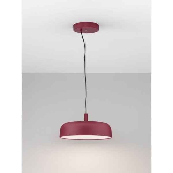 Burgundiapunane alumiiniumist hämardatav LED-rippvalgusti ø 40 cm Noelia - Nova Luce-image-2