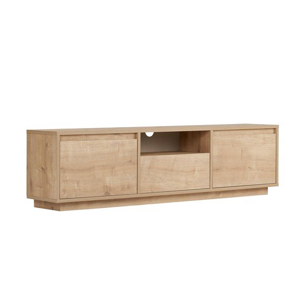 Televiisorilaud tammepuust ja naturaalsest värvist 160x42x30 cm Sentinel - Kalune Design