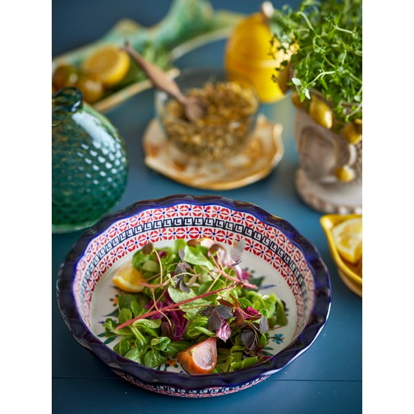 Kivikeraamikast serveerimistaldrik ø 26,5 cm Florist - Bloomingville-image-2