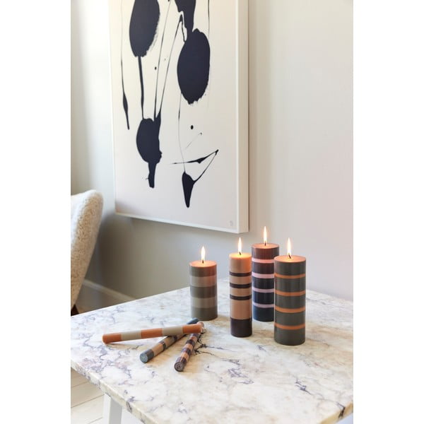 Oranžikas-hall küünal, põlemisaeg 8 h - Bahne & CO-image-1