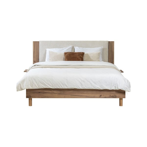 Beež kaheinimesevoodi 140x190 cm Lior - Bobochic Paris-image-2