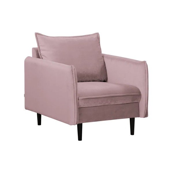 Lavendlivärvi sametist tugitool Juli - Ropez