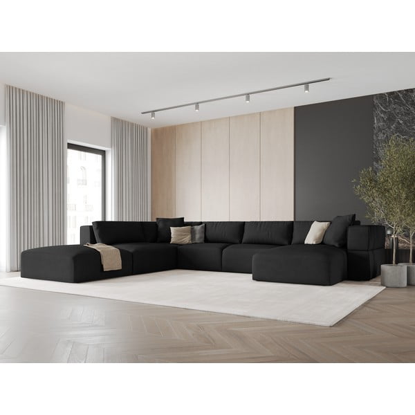 Must U-kujuline diivan, vasak nurk Esther - Milo Casa-image-1