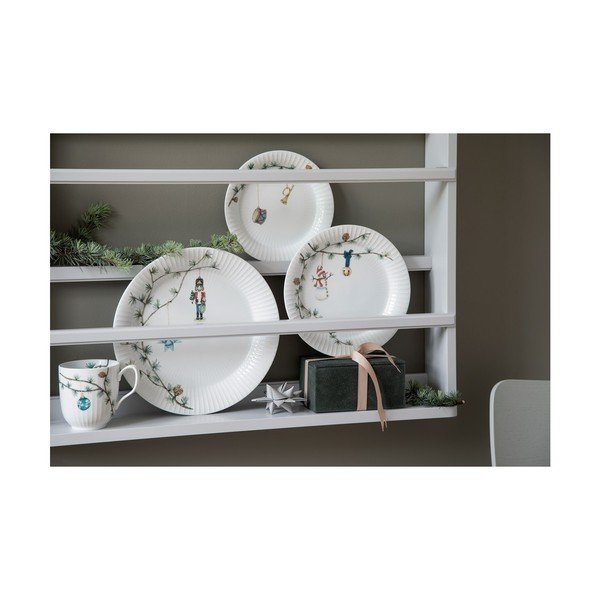 Valge portselanist taldrik jõulumotiiviga ø 22 cm Hammershøi Christmas – Kähler Design-image-4